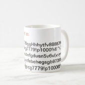 Mug Mon mot de passe de WiFi est long (Devant droit)