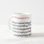 Mug Mon mot de passe de WiFi est long (Devant gauche)