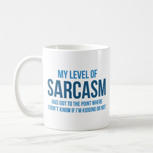 Mug Mon Niveau De Sarcasme (Gauche)