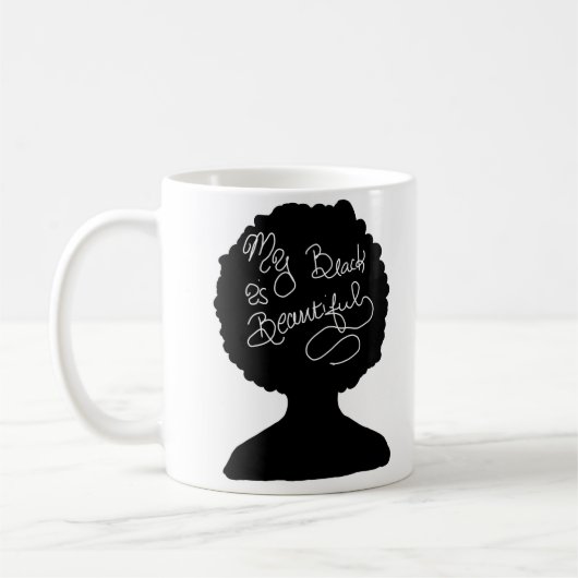 Mug Mon noir est beau (Gauche)