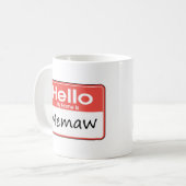 Mug Mon nom est Memaw (Devant gauche)