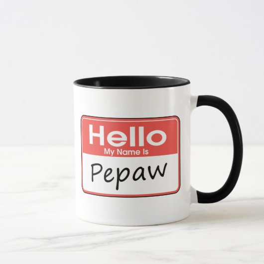 Mug Mon nom est Pepaw (Droite)