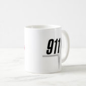 Mug Mon nombre de travail est 9-1-1 (Devant droit)