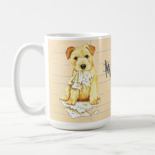 Mug Mon Norfolk Terrier A Mangé Mes Devoirs (Gauche)