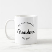 Mug Mon nouveau nom est Grandma New Grand-mère Est (Gauche)