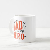 Mug Mon papa est mon héros (Devant gauche)