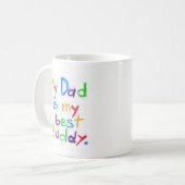 Mug Mon papa est mon meilleur ami ! Fête des pères (Devant gauche)
