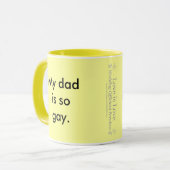 Mug Mon papa est si gai (Devant gauche)
