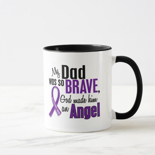 Mug Mon papa est un Cancer pancréatique d'ange (Droite)