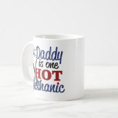 Mug Mon papa est un mécanicien de chauffage (Devant gauche)