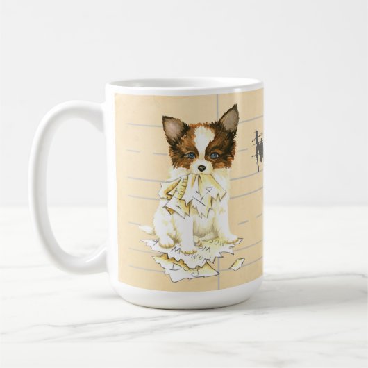 Mug Mon Papillon a mangé mes devoirs (Gauche)