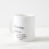 Mug Mon pépé mon héros (Devant gauche)