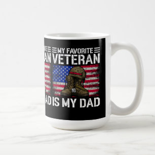 Mug Mon père est mon vétéran préféré Cadeau pour père