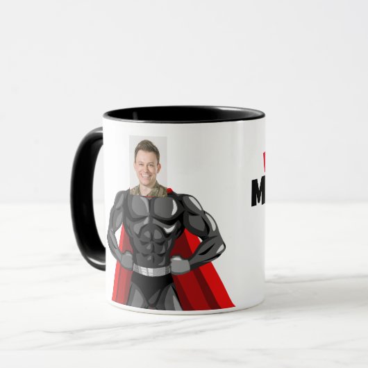 Mug Mon père Mon héros Drôle (Devant gauche)