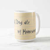 Mug Mon Petit Brabancon a mangé mes devoirs (Devant droit)