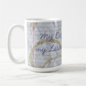 Mug Mon Petit Brabancon a mangé mon plan de leçon (Gauche)