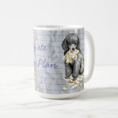 Mug Mon petit caniche mange mon plan de leçon (Devant droit)