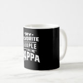 Mug Mon peuple favori m'appelle Pappa - Père grand-pèr (Devant droit)