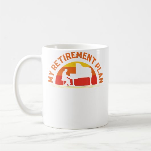 Mug Mon pianiste de plan de retraite Piano (Gauche)