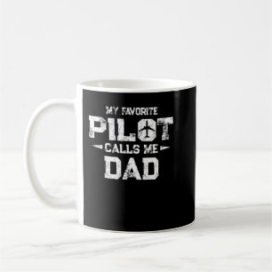 Mug Mon pilote favori m'appelle papa