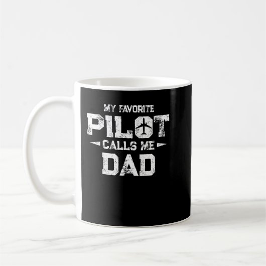 Mug Mon pilote favori m'appelle papa (Gauche)