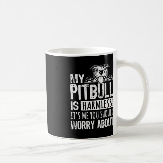 Mug Mon Pitbull est sans danger c'est moi que vous dev (Droite)