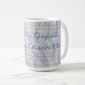 Mug Mon Plan De Leçon De La Marche À L'Arrière (Devant droit)