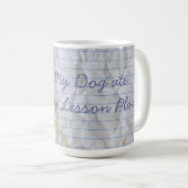Mug Mon plan de leçon sur la Hound afghane (Devant droit)