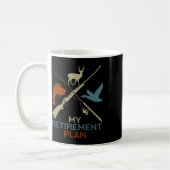 Mug Mon plan de retraite Chasse Chasse Pêche Chasseur (Gauche)