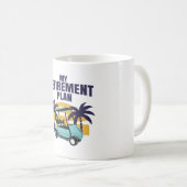 Mug Mon plan de retraite de golf (Devant droit)