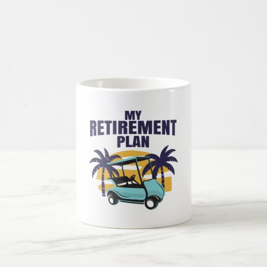 Mug Mon plan de retraite de golf (Centre)