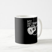 Mug Mon Plan De Retraite Guitare Drôles De Musiciens (Devant droit)