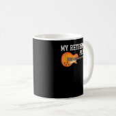 Mug Mon plan de retraite Guitariste Guitare Joueur Mus (Devant droit)