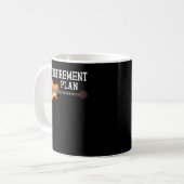 Mug Mon plan de retraite Guitariste Guitare Joueur Mus (Devant gauche)