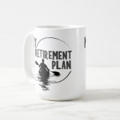 Mug mon plan de retraite kayak kayak boug d'eau 15oz (Devant gauche)