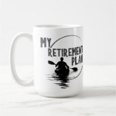 Mug mon plan de retraite kayak kayak boug d'eau 15oz (Gauche)