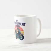 Mug Mon plan de retraite moto (Devant droit)
