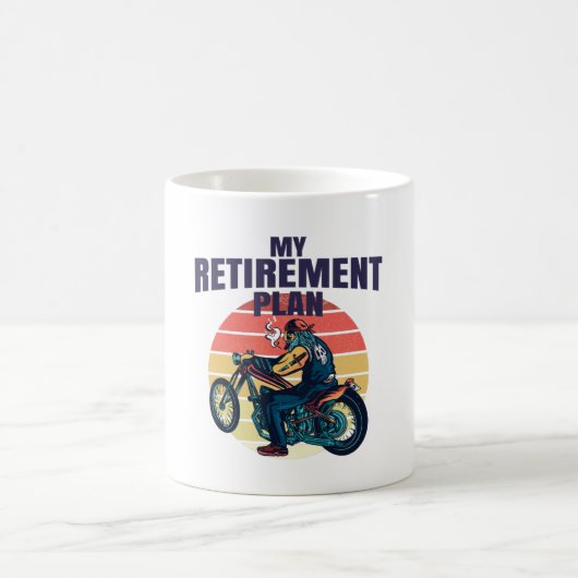 Mug Mon plan de retraite moto (Centre)