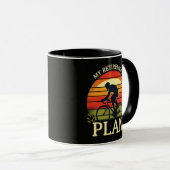 Mug Mon Plan De Retraite Passionné De Cyclisme (Devant droit)