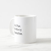 Mug Mon Plan pour la Domination Mondiale (Devant gauche)