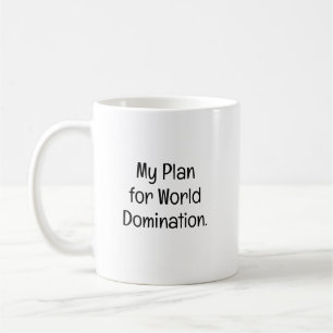 Mug Mon Plan pour la Domination Mondiale