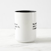 Mug Mon portefeuille est comme un oignon/drôle (Centre)