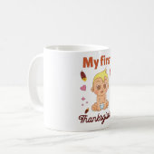 Mug Mon premier jour de Thanksgiving (Devant gauche)