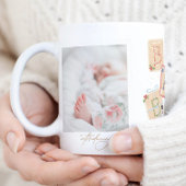 Mug Mon premier Joyeux Noël Deux photos Naissance de b