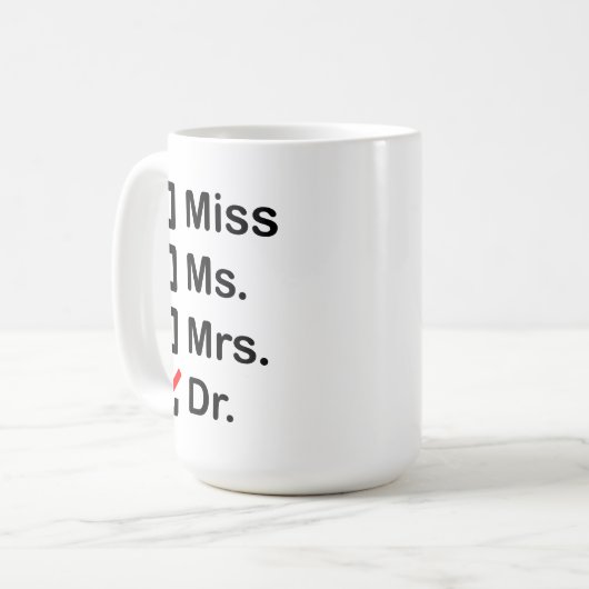 Mug Mon prénom est Docteur (Devant gauche)