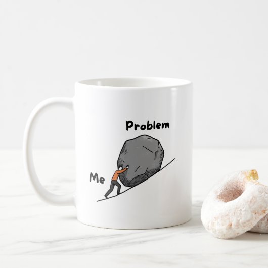 Mug Mon problème et moi (Avec donut)