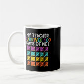 Mug Mon professeur a survécu 100 jours de moi école am (Gauche)
