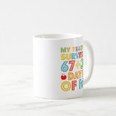Mug Mon professeur a survécu 67 33 jours de moi 100 éc (Devant droit)
