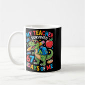 Mug Mon professeur a survécu 67 jours de moi drôle de (Gauche)
