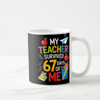 Mug Mon professeur a survécu 67 jours de moi La fête d